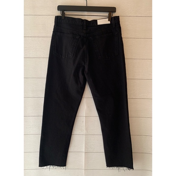 RE/DONE Jeans High Rise Stove Pipe Black - Picture 6 of 7